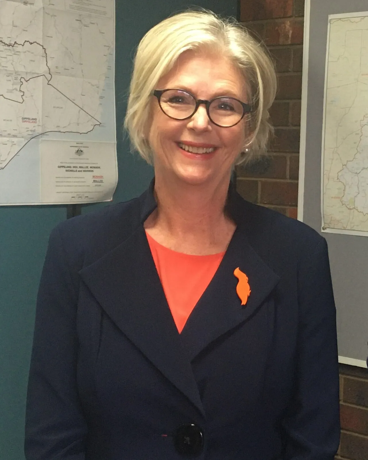 Het Australische onafhankelijke parlementslid Helen Haines.
