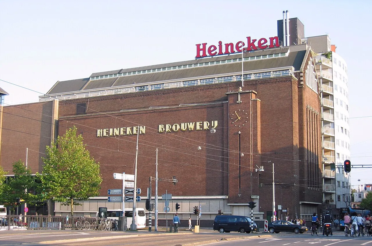 Voormalige Heineken-brouwerij in het centrum van Amsterdam