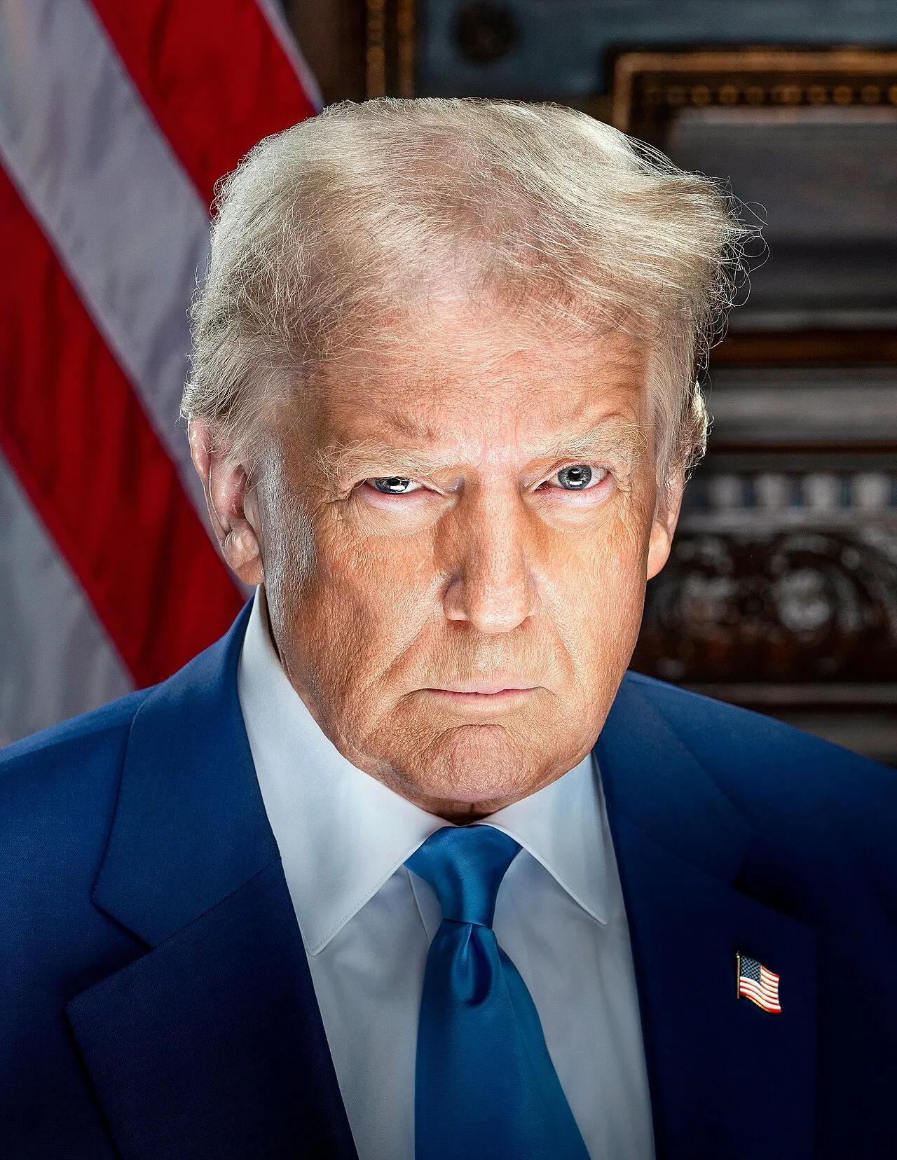 Officieel portret van Donald Trump uit 2025, gemaakt door Daniel Torok.