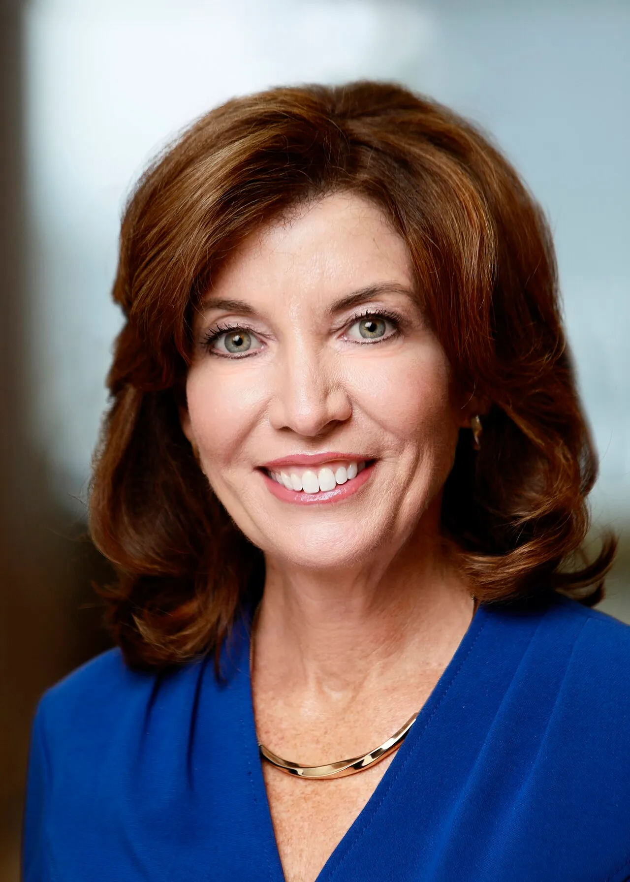 Officieel portret van Kathy Hochul, die als gouverneur van New York de noodtoestand uitriep vanwege de mazelenuitbraak.
