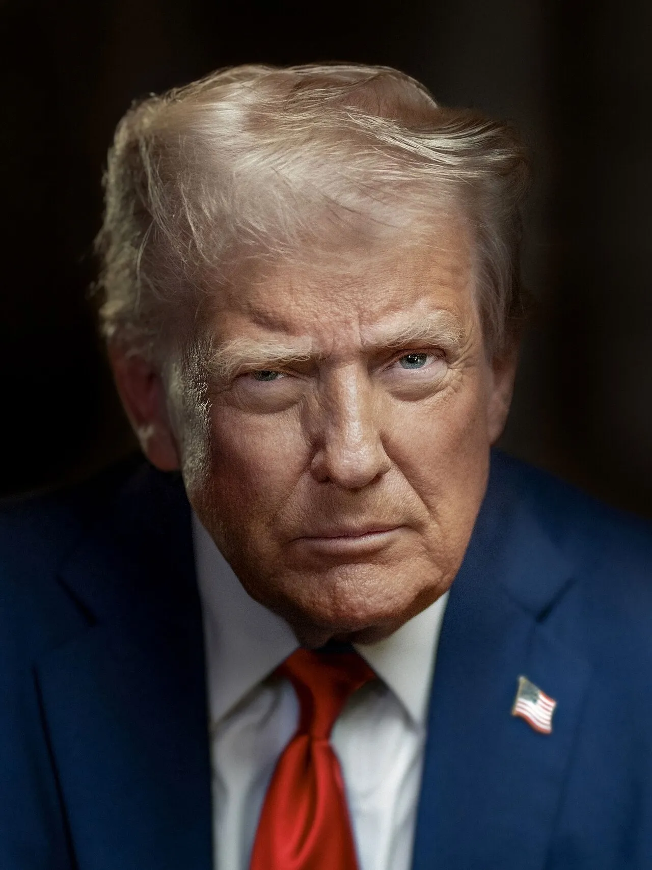 Officieel presidentieel portret van president Donald Trump