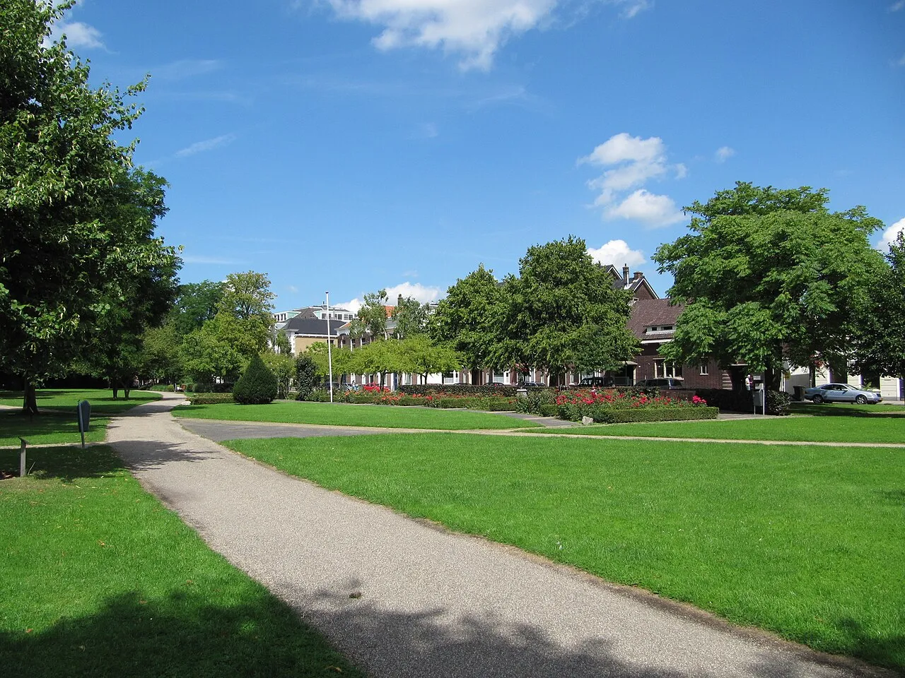 Park De Plantage in Schiedam, het park waar de honden overleden.