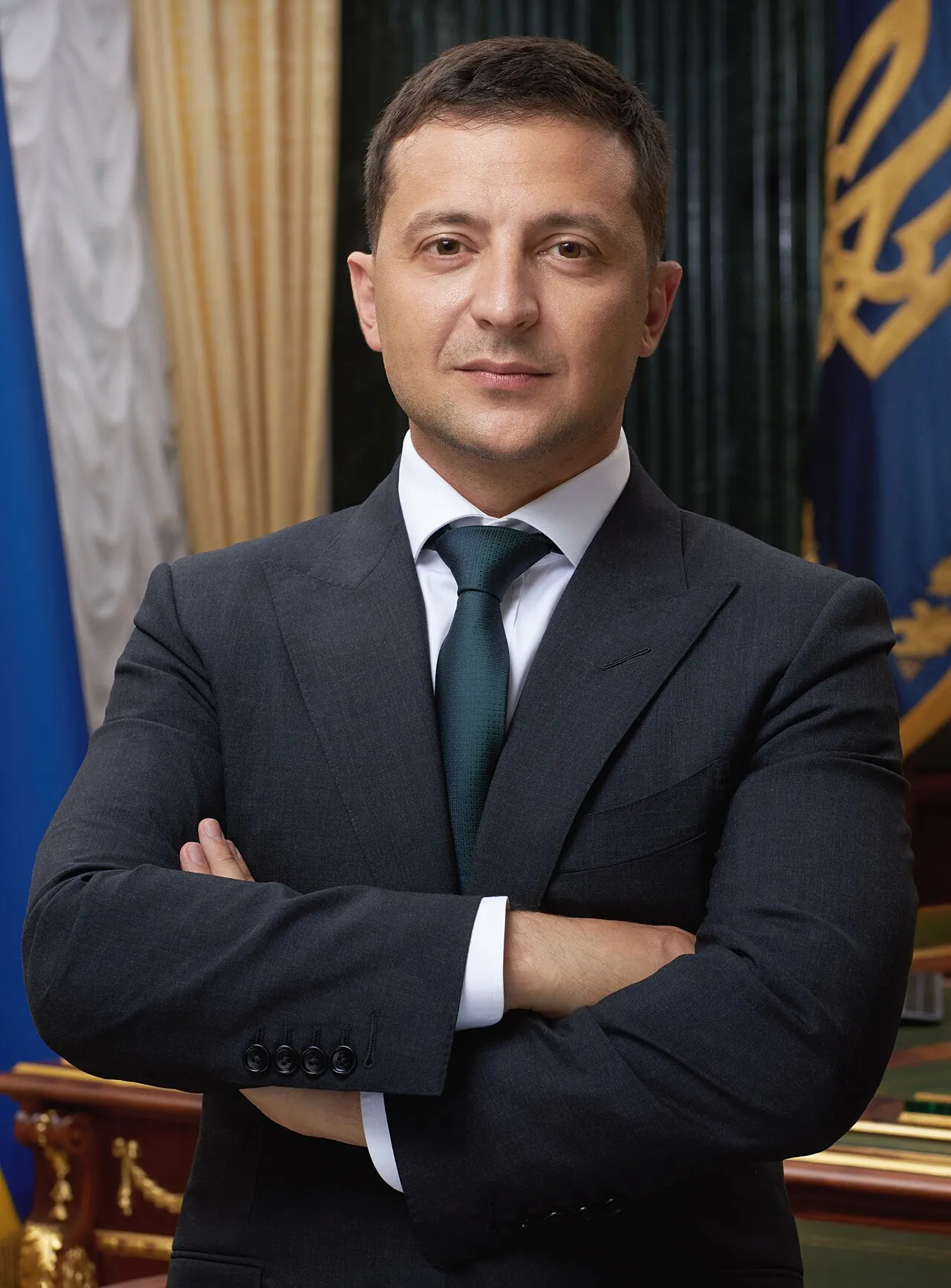 Officieel portret van de Oekraïense president Volodymyr Zelensky