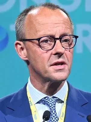 Friedrich Merz tijdens het EVP-congres in Rotterdam, 2022