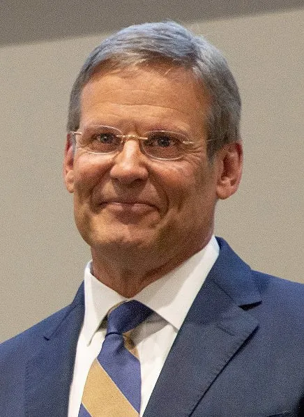 Tennessee-gouverneur Bill Lee, die executies liet stopzetten na de mislukte executie van Christa Pike